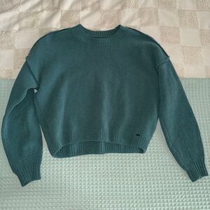 Cropped Hollister Green Sweater Size S